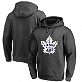 Men's Customized Toronto Maple Leafs Dark Gray All Stitched Pullover Hoodie,baseball caps,new era cap wholesale,wholesale hats